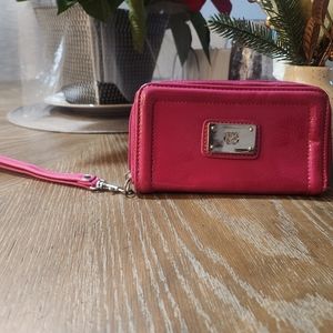 NY&C Small Pink Wallet Wristlet Zippered